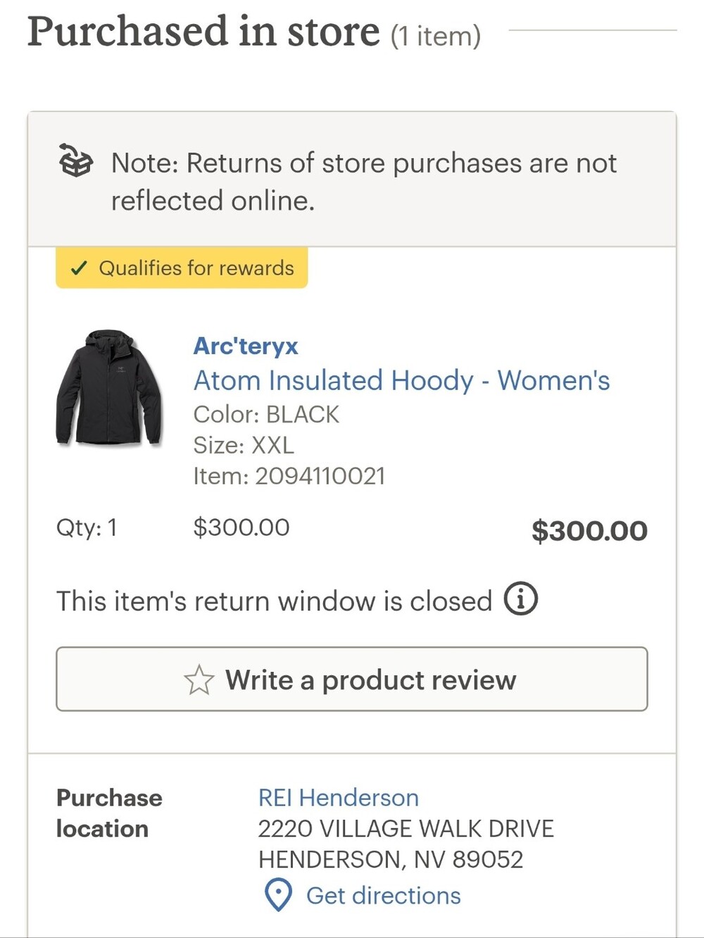 Arc'teryx Women's Atom Jacket Xxl Black - Picture 6 of 6